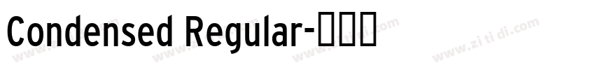 Condensed Regular字体转换
